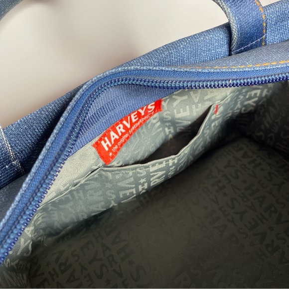 Harveys Seatbelt Purse Bag Y2K Denim Jean Blue - Picture 11 of 13